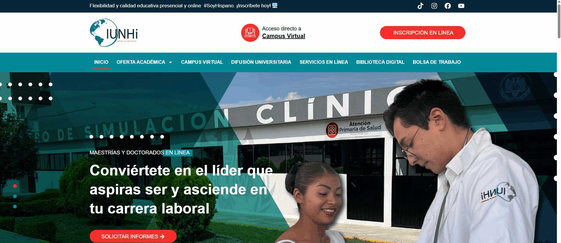 Acceso desde la web institucional